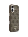 Etui Guess 4G Triangle Logo MagSafe do Apple iPhone 17 brązowy złoty