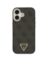 Etui Guess 4G Triangle Logo MagSafe do Apple iPhone 17 czarny złoty