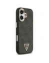 Etui Guess 4G Triangle Logo MagSafe do Apple iPhone 17 czarny złoty