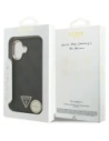 Etui Guess 4G Triangle Logo MagSafe do Apple iPhone 17 czarny złoty