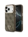 Etui Guess 4G Triangle Logo MagSafe do Apple iPhone 17 Pro brązowy złoty
