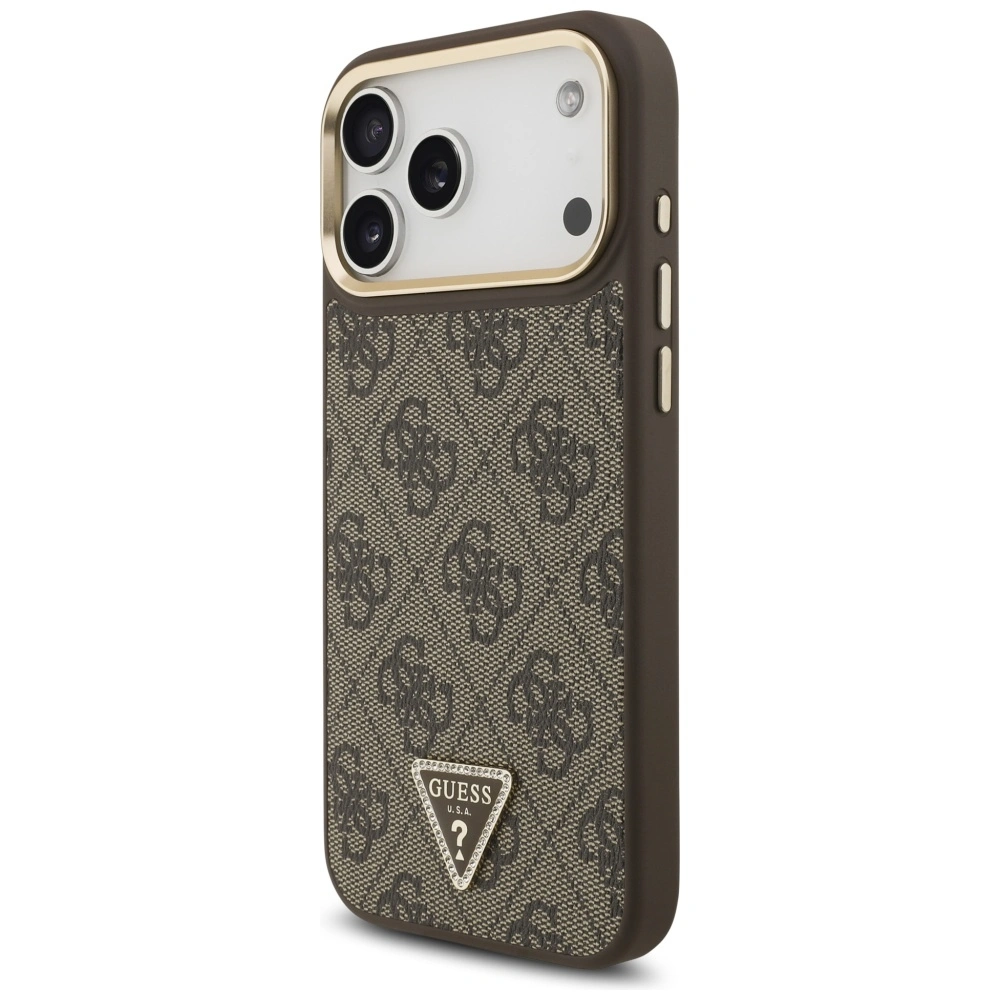 Kryt Guess 4G Triangle Logo MagSafe Apple iPhone 17 Pro Max brown gold