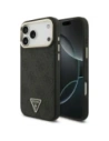 Etui Guess 4G Triangle Logo MagSafe do Apple iPhone 17 Pro Max czarny złoty