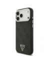 Etui Guess 4G Triangle Logo MagSafe do Apple iPhone 17 Pro Max czarny złoty