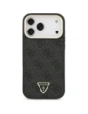 Etui Guess 4G Triangle Logo MagSafe do Apple iPhone 17 Pro Max czarny złoty