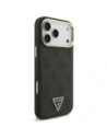 Etui Guess 4G Triangle Logo MagSafe do Apple iPhone 17 Pro Max czarny złoty