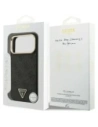 Etui Guess 4G Triangle Logo MagSafe do Apple iPhone 17 Pro Max czarny złoty