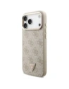Etui Guess 4G Triangle Logo MagSafe do Apple iPhone 17 Pro Max różowy złoty