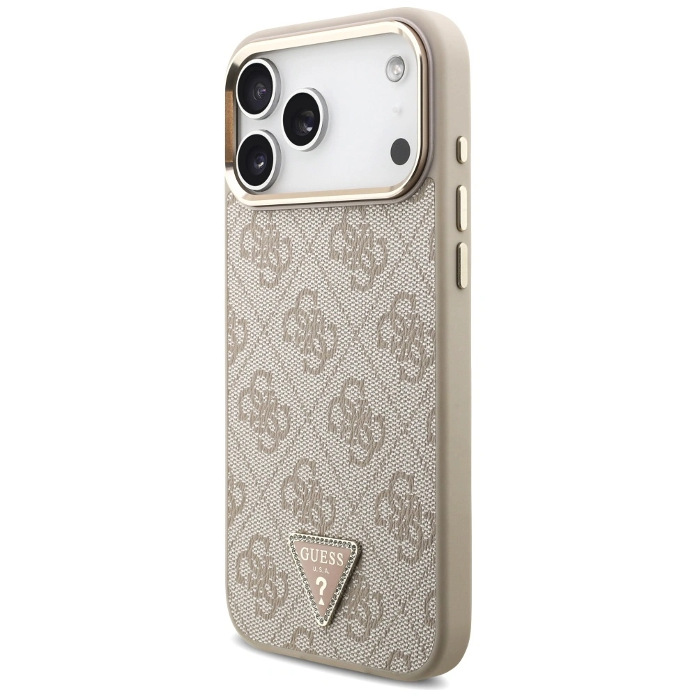 Kryt Guess 4G Triangle Logo MagSafe Apple iPhone 17 Pro Max pink gold
