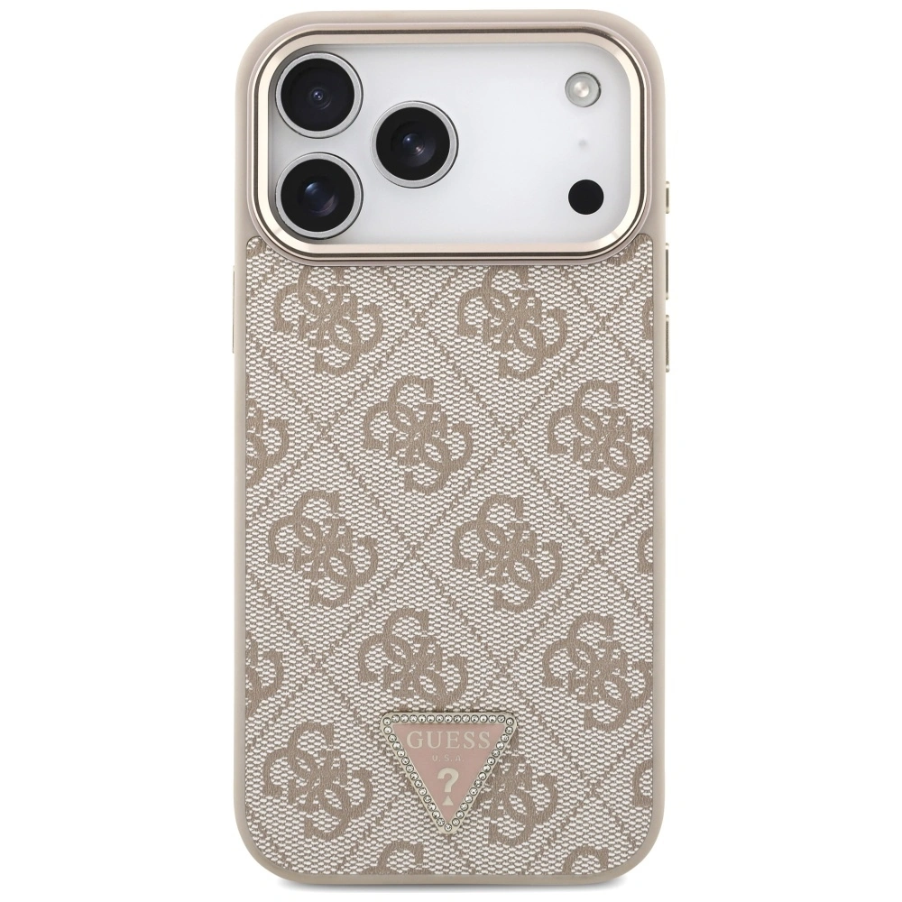 Kryt Guess 4G Triangle Logo MagSafe Apple iPhone 17 Pro Max pink gold