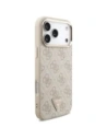 Etui Guess 4G Triangle Logo MagSafe do Apple iPhone 17 Pro Max różowy złoty