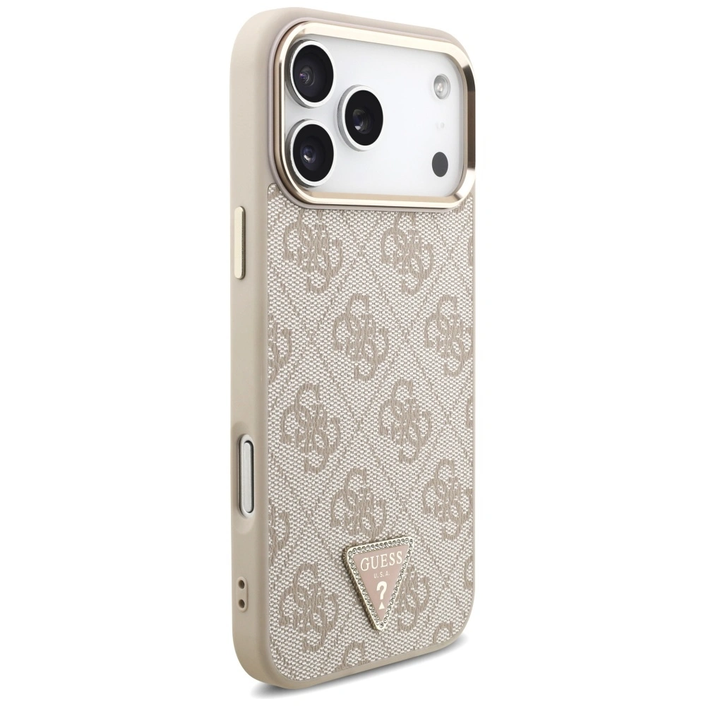 Kryt Guess 4G Triangle Logo MagSafe Apple iPhone 17 Pro Max pink gold