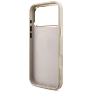 Etui Guess 4G Triangle Logo MagSafe do Apple iPhone 17 Pro Max różowy złoty