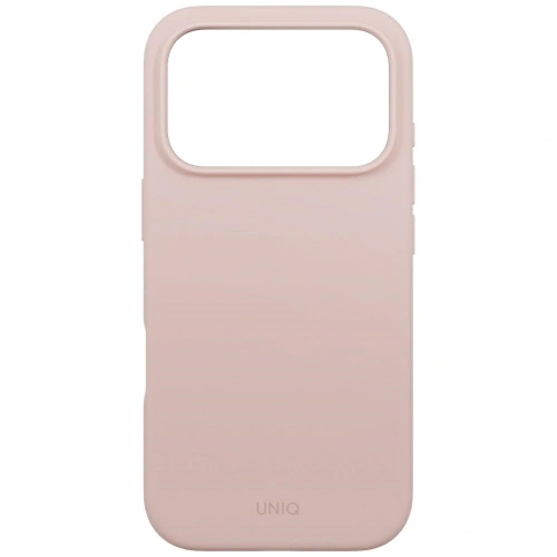 Etui UNIQ Lino do Apple iPhone 17 Pro Magclick Charging różowy