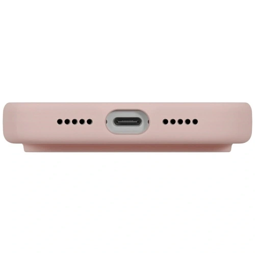 Etui UNIQ Lino do Apple iPhone 17 Pro Magclick Charging różowy