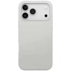 Etui UNIQ Lino do Apple iPhone 17 Pro Max Magclick Charging jasno szary