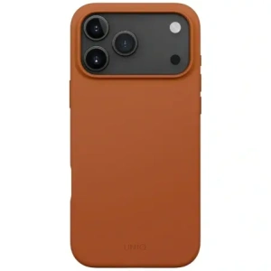 Etui UNIQ Lino do Apple iPhone 17 Pro Max Magclick Charging pomarańczowy