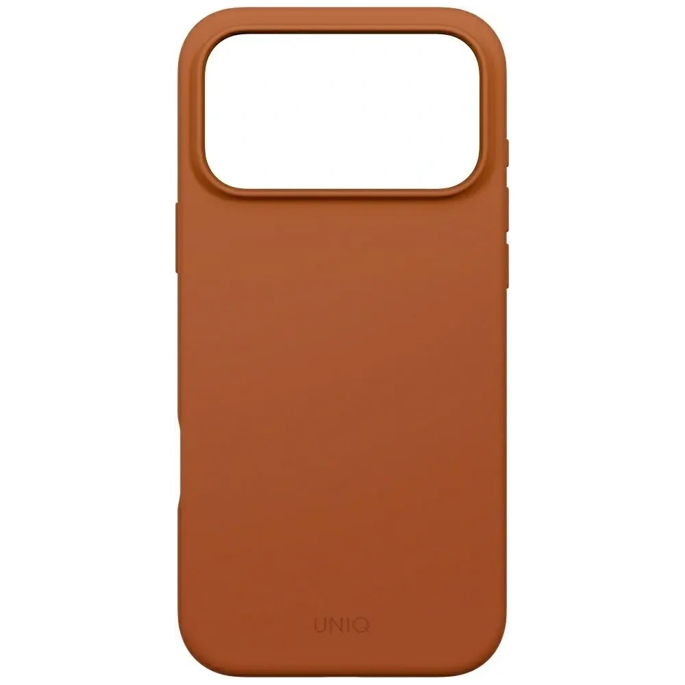 Etui UNIQ Lino do Apple iPhone 17 Pro Max Magclick Charging pomarańczowy