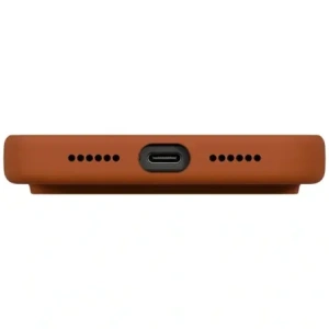 Etui UNIQ Lino do Apple iPhone 17 Pro Max Magclick Charging pomarańczowy