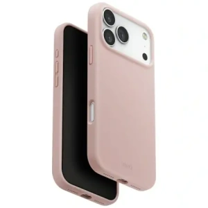Etui UNIQ Lino do Apple iPhone 17 Pro Max Magclick Charging różowy