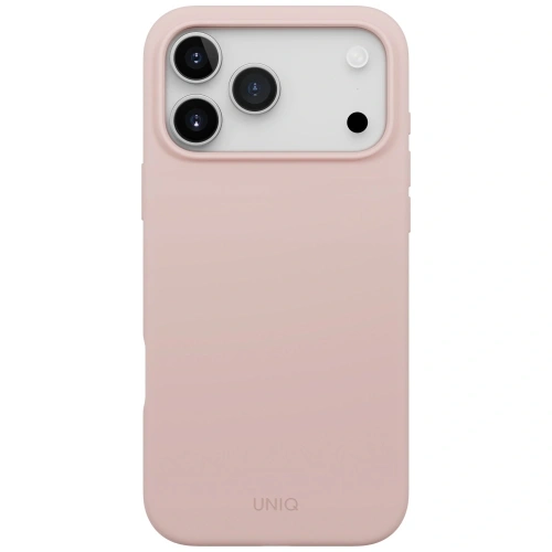 Etui UNIQ Lino do Apple iPhone 17 Pro Max Magclick Charging różowy