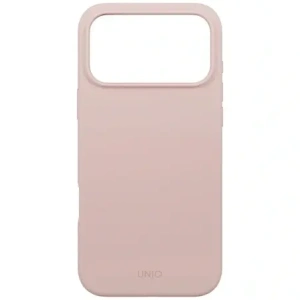 Etui UNIQ Lino do Apple iPhone 17 Pro Max Magclick Charging różowy