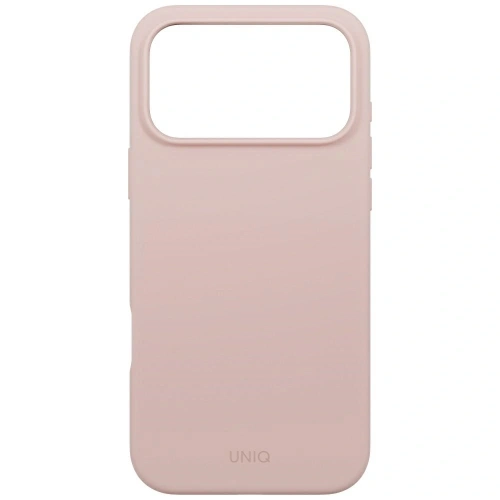 Etui UNIQ Lino do Apple iPhone 17 Pro Max Magclick Charging różowy