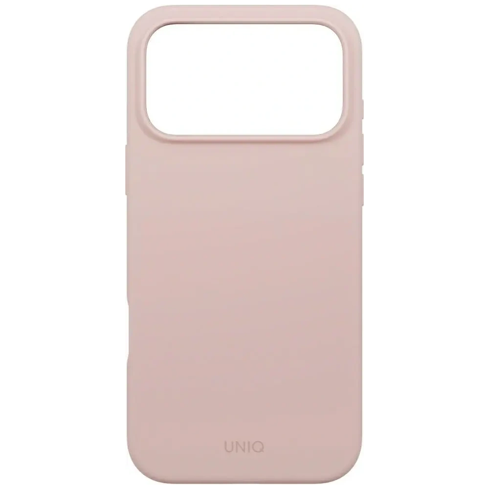 Etui UNIQ Lino do Apple iPhone 17 Pro Max Magclick Charging różowy