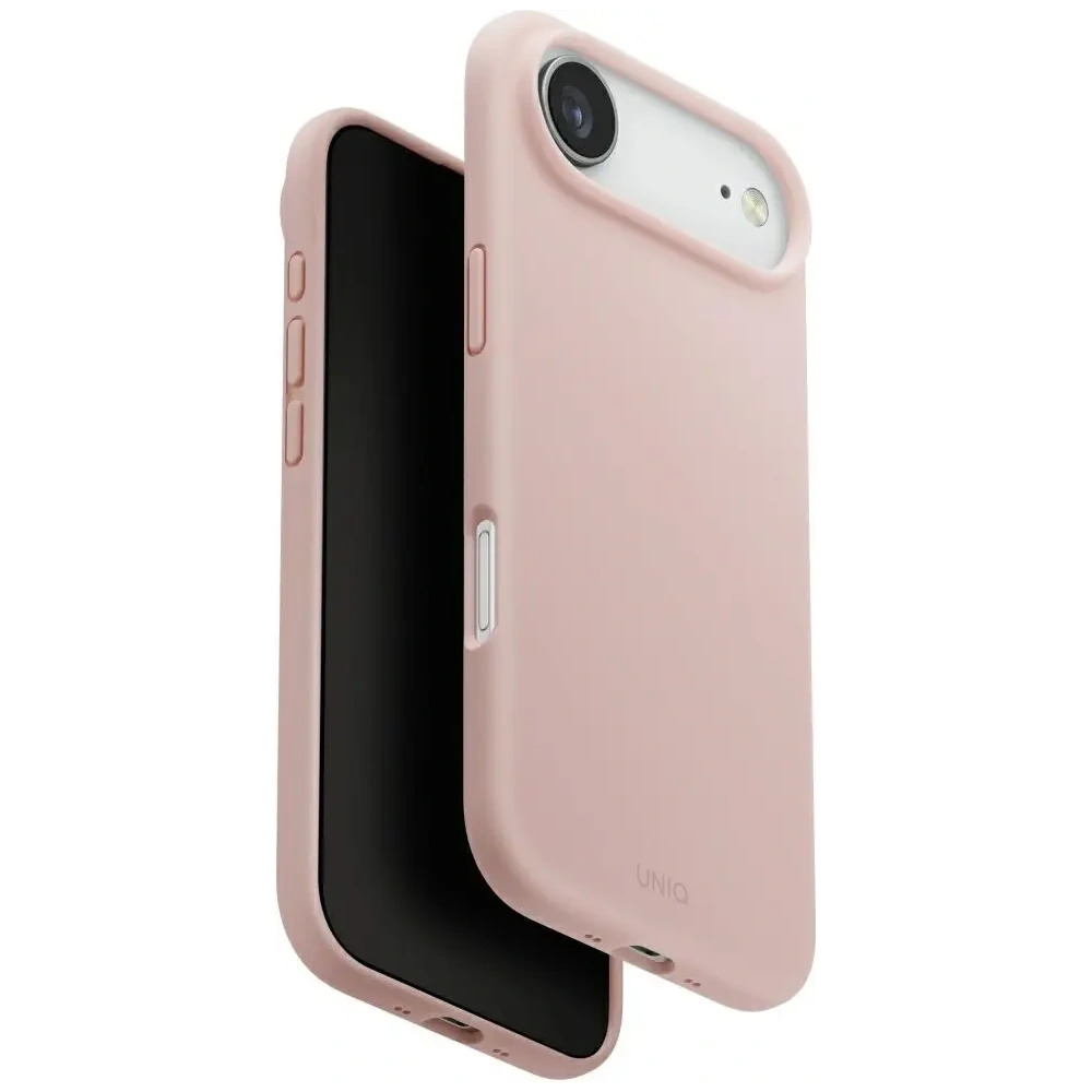 Etui UNIQ Lino do Apple iPhone Air Magclick Charging różowy