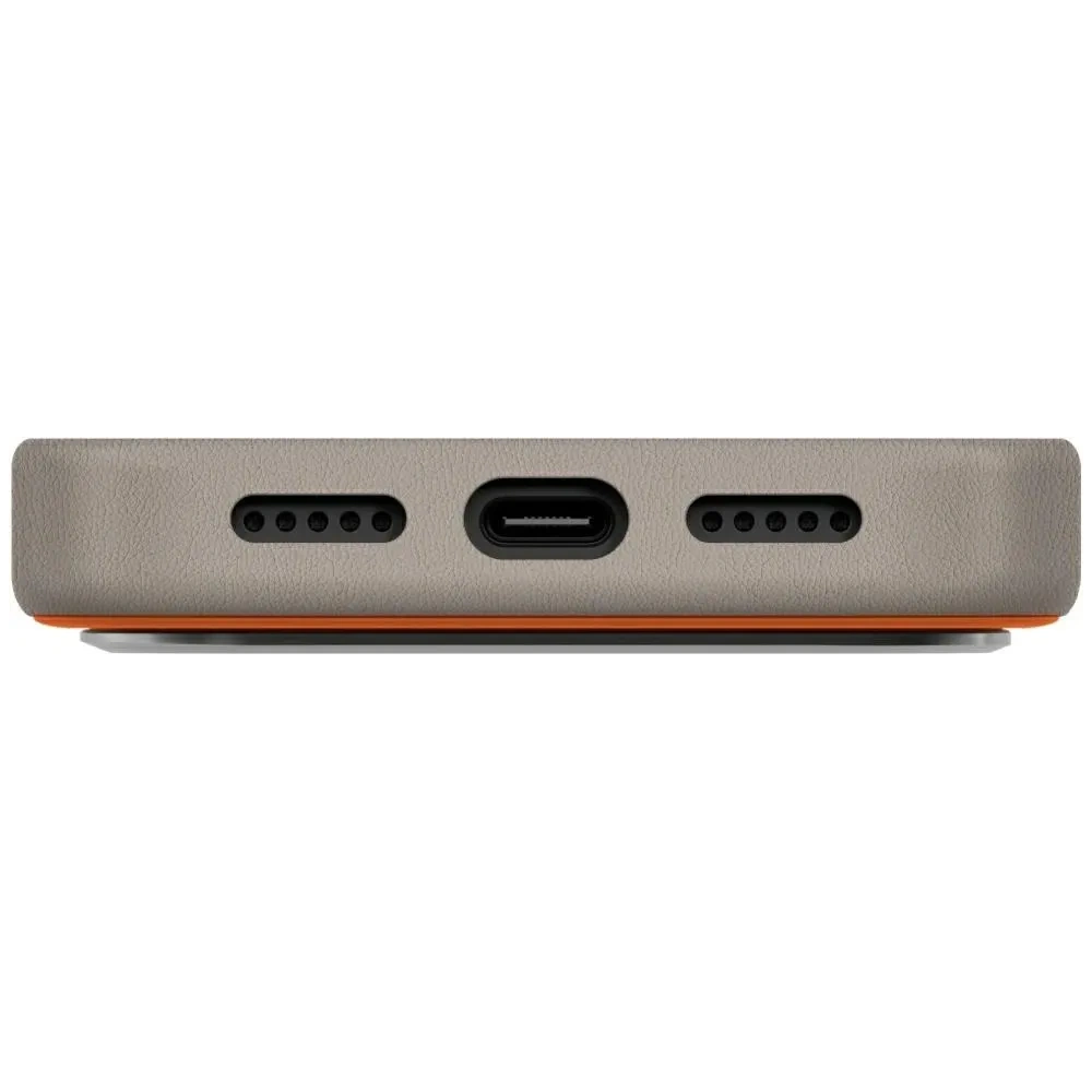 Etui UNIQ Lyden DS do Apple iPhone 17 Pro Magclick Charging pomarańczowo/szary