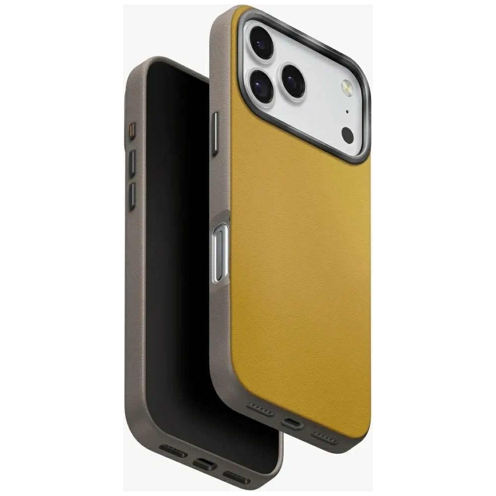 Etui UNIQ Lyden DS do Apple iPhone 17 Pro Magclick Charging żółto-szary