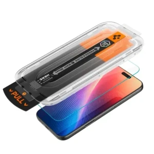 Szkło hartowane Spigen Glas.tr Ez Fit Pro do Apple iPhone 16 Pro / 17 / 17 Pro Clear