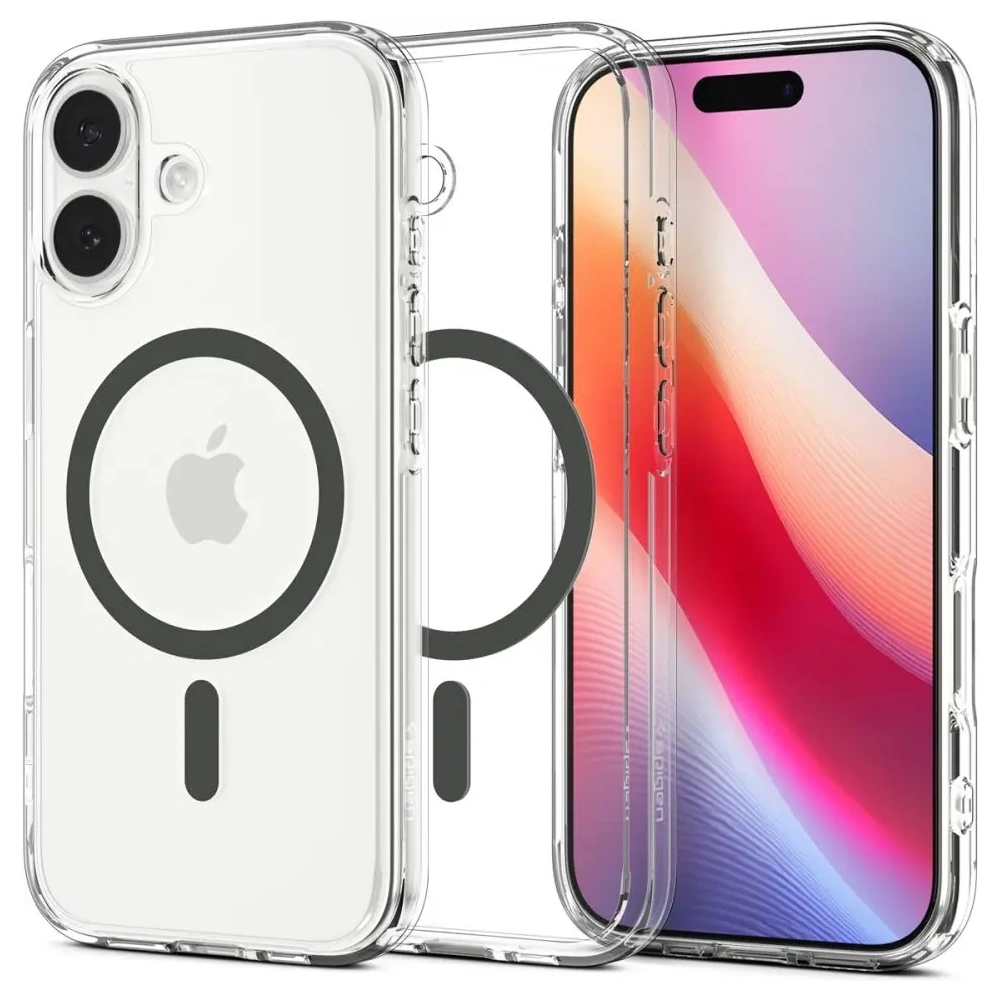 Etui Spigen Ultra Hybrid Mag MagSafe do Apple iPhone 17 Clear/graphite