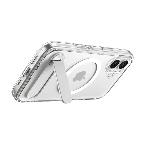 Etui Spigen Ultra Hybrid S Mag MagSafe do Apple iPhone 17 Clear/white