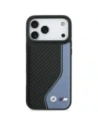 Etui BMW M Carbon Logo MagSafe do Apple iPhone 17 Pro Max niebieski