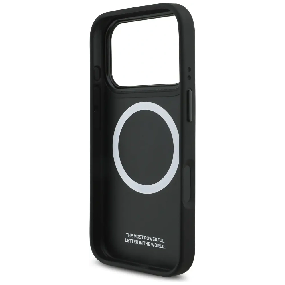 Etui BMW M Carbon Logo MagSafe do Apple iPhone 17 Pro niebieski