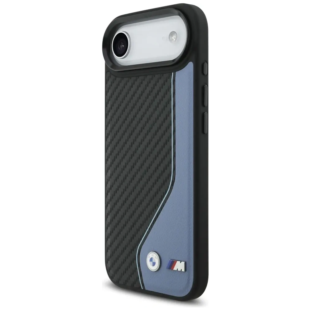 Etui BMW M Carbon Logo MagSafe do Apple iPhone Air niebieski