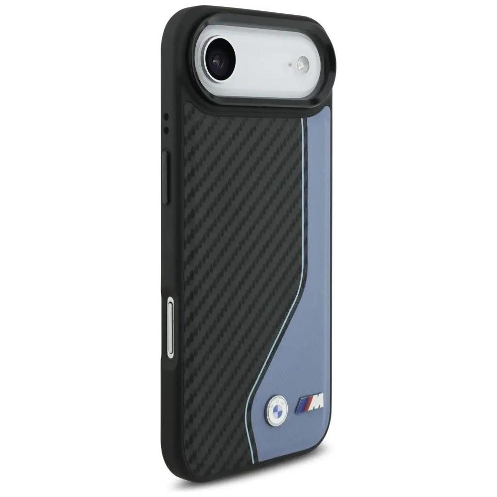 Etui BMW M Carbon Logo MagSafe do Apple iPhone Air niebieski