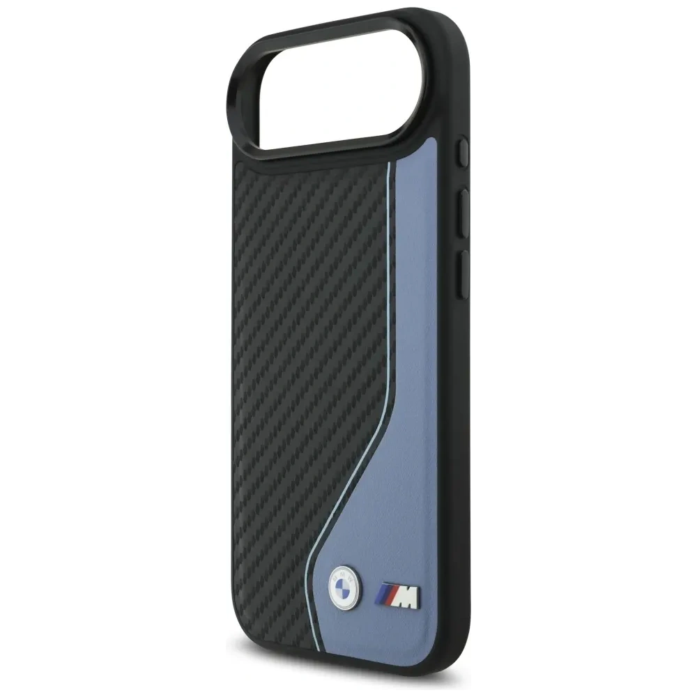 Etui BMW M Carbon Logo MagSafe do Apple iPhone Air niebieski