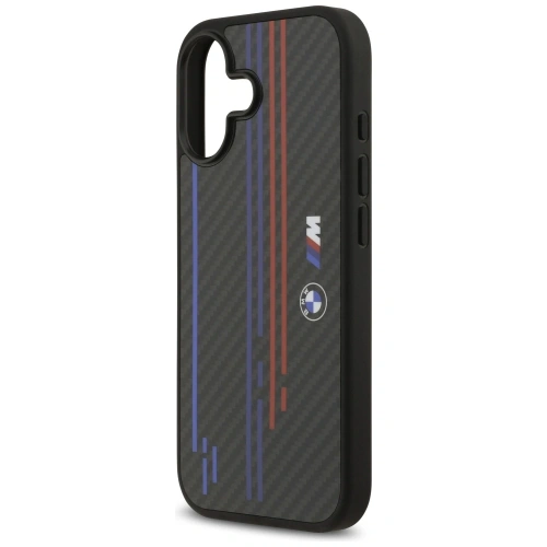 Etui BMW M Kevlar Lines & Logo MagSafe do Apple iPhone 17 czarny