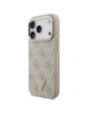 Etui Guess 4G Triangle Logo MagSafe do Apple iPhone 17 Pro różowy złoty