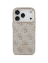Etui Guess 4G Triangle Logo MagSafe do Apple iPhone 17 Pro różowy złoty
