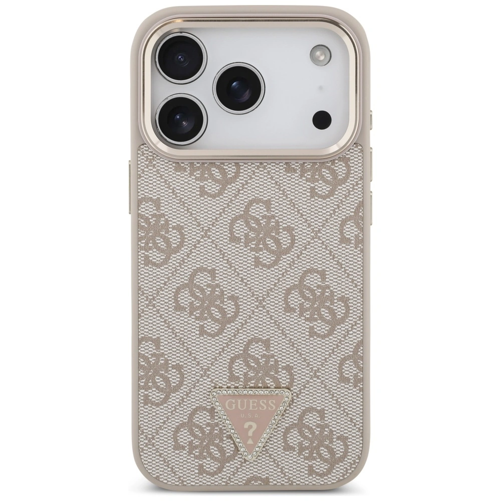 Kryt Guess 4G Triangle Logo MagSafe Apple iPhone 17 Pro pink gold