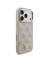 Etui Guess 4G Triangle Logo MagSafe do Apple iPhone 17 Pro różowy złoty