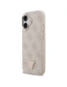 Etui Guess 4G Triangle Logo MagSafe do Apple iPhone 17 różowy złoty