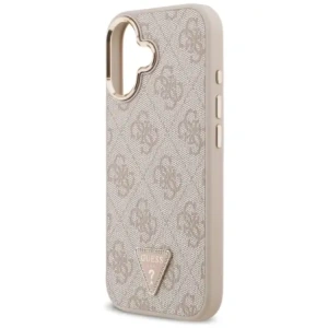 Etui Guess 4G Triangle Logo MagSafe do Apple iPhone 17 różowy złoty