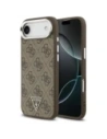 Etui Guess 4G Triangle Logo MagSafe do Apple iPhone Air brązowy srebrny