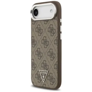Etui Guess 4G Triangle Logo MagSafe do Apple iPhone Air brązowy srebrny