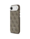 Etui Guess 4G Triangle Logo MagSafe do Apple iPhone Air brązowy srebrny