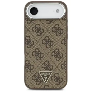 Etui Guess 4G Triangle Logo MagSafe do Apple iPhone Air brązowy srebrny